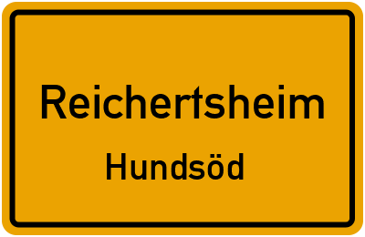 Straßenverzeichnis Reichertsheim Hundsöd