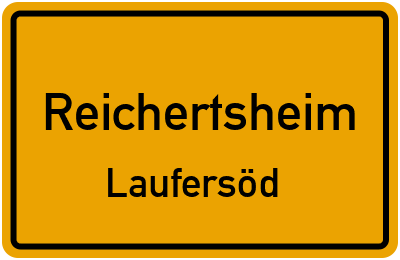 Straßenverzeichnis Reichertsheim Laufersöd