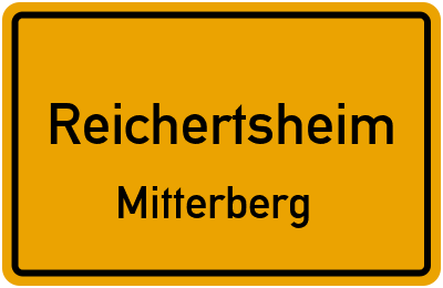 Straßenverzeichnis Reichertsheim Mitterberg