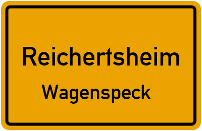 Straßenverzeichnis Reichertsheim Wagenspeck