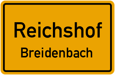 Straßenverzeichnis Reichshof Breidenbach