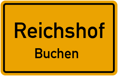 Ortsschild Reichshof Buchen