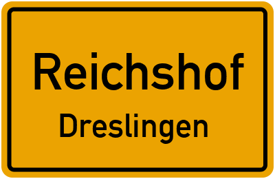 Ortsschild Reichshof Dreslingen
