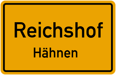 Straßenverzeichnis Reichshof Hähnen