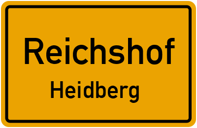 Ortsschild Reichshof Heidberg