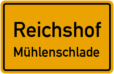 Ortsschild Reichshof Mühlenschlade