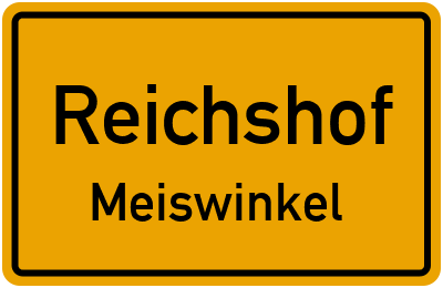 Ortsschild Reichshof Meiswinkel
