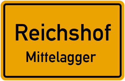 Ortsschild Reichshof Mittelagger