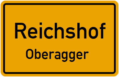 Ortsschild Reichshof Oberagger