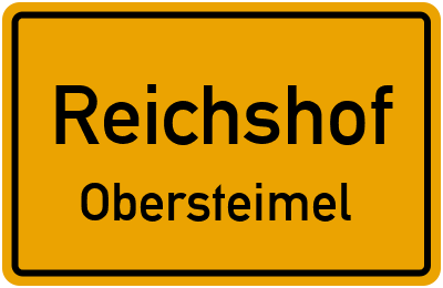 Ortsschild Reichshof Obersteimel