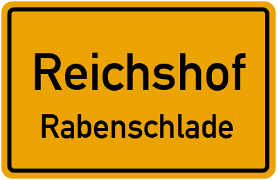 Ortsschild Reichshof Rabenschlade