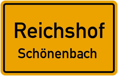 Ortsschild Reichshof Schönenbach