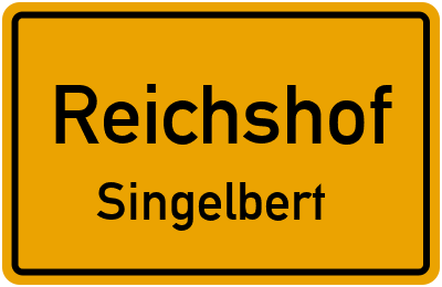 Ortsschild Reichshof Singelbert