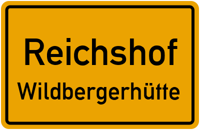 Ortsschild Reichshof Wildbergerhütte