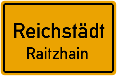 Straßenverzeichnis Reichstädt Raitzhain
