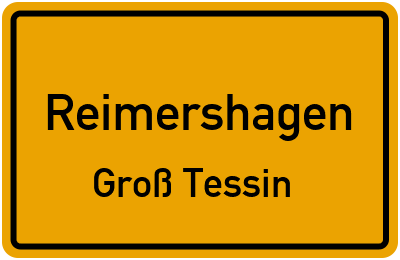 Straßenverzeichnis Reimershagen Groß Tessin