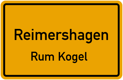 Straßenverzeichnis Reimershagen Rum Kogel
