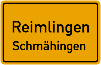 Straßenverzeichnis Reimlingen Schmähingen