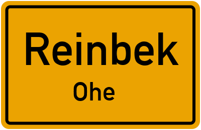 Straßenverzeichnis Reinbek Ohe