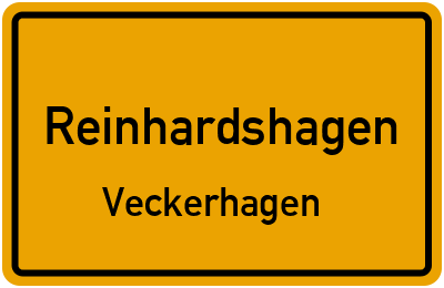 Ortsschild Reinhardshagen Veckerhagen
