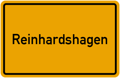 Ortsschild von Reinhardshagen in Hessen