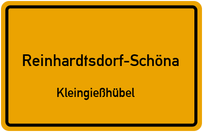 Straßenverzeichnis Reinhardtsdorf-Schöna Kleingießhübel