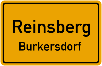 Straßenverzeichnis Reinsberg Burkersdorf