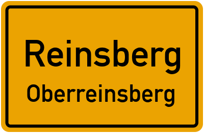 Straßenverzeichnis Reinsberg Oberreinsberg