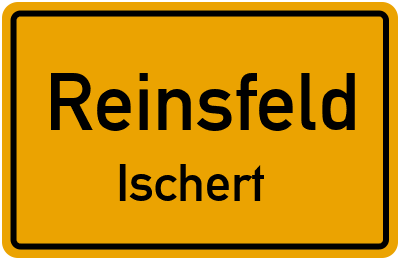 Straßenverzeichnis Reinsfeld Ischert