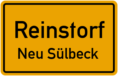 Straßenverzeichnis Reinstorf Neu Sülbeck