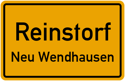 Ortsschild Reinstorf Neu Wendhausen