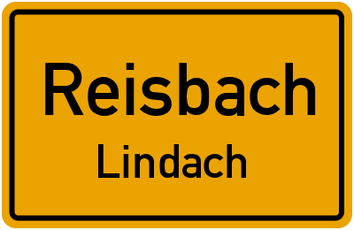 Ortsschild Reisbach Lindach