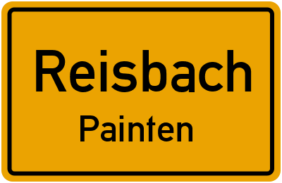 Ortsschild Reisbach Painten
