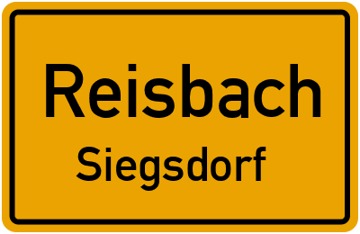 Ortsschild Reisbach Siegsdorf