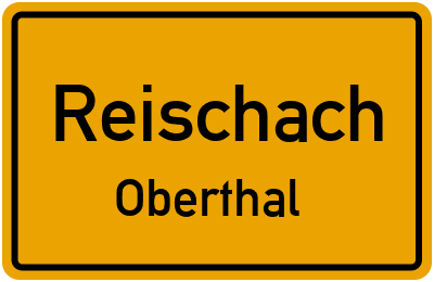 Ortsschild Reischach Oberthal