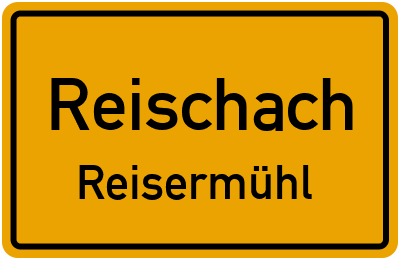 Straßenverzeichnis Reischach Reisermühl