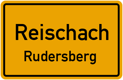 Ortsschild Reischach Rudersberg