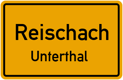 Straßenverzeichnis Reischach Unterthal