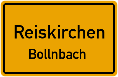 Straßenverzeichnis Reiskirchen Bollnbach