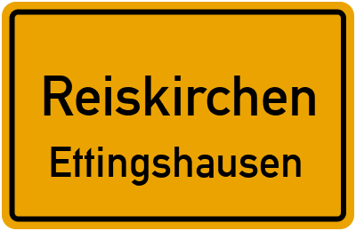 Ortsschild Reiskirchen Ettingshausen
