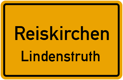 Ortsschild Reiskirchen Lindenstruth