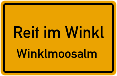 Straßenverzeichnis Reit im Winkl Winklmoosalm