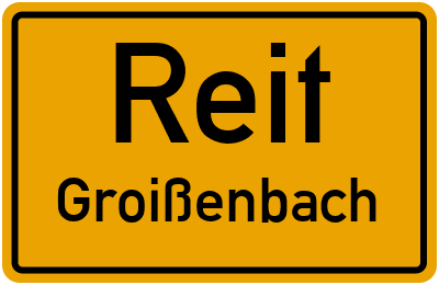 Straßenverzeichnis Reit Groißenbach
