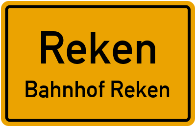 Straßenverzeichnis Reken Bahnhof Reken