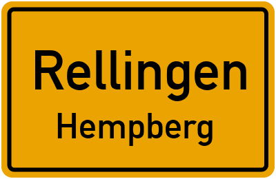 Straßenverzeichnis Rellingen Hempberg