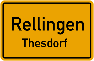 Straßenverzeichnis Rellingen Thesdorf