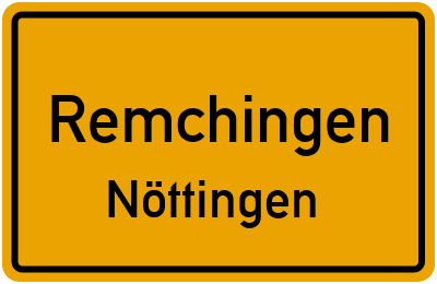 Ortsschild Remchingen Nöttingen