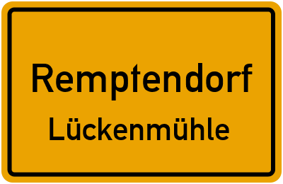 Straßenverzeichnis Remptendorf Lückenmühle