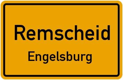 Straßenverzeichnis Remscheid Engelsburg