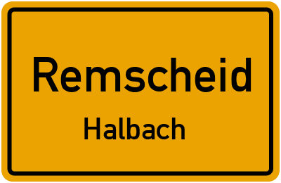 Straßenverzeichnis Remscheid Halbach
